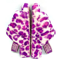 UGG アグ 1117153 Fluff Yeah Slide Leopard フラッフ イヤー スライド レオパード サンダル パープル size24cm 瑞穂店
