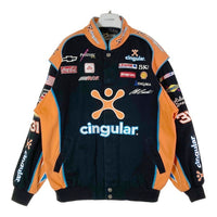 CHASE AUTHENTICS チェイス Jeff Burton ジェフ・バートン #31 Cingular 2005年 レーシングジャケット ブラック sizeL 瑞穂店