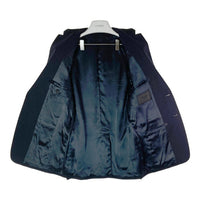 PRADA プラダ ACU1 2015 2104 UAF367 R141 1DY0 2つボタン ノッチドラベル 無地 テーラードジャケット スラックスパンツ スーツ セットアップ ネイビー size46S 瑞穂店