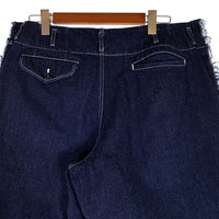 COMME des GARCONS SHIRT コムデギャルソンシャツ 17SS デニムショートパンツ サイドシームカットオフ ワイド インディゴ S26145 Size S 福生店