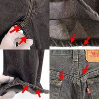 Levi's リーバイス 501-0658 ブラックデニムパンツ テーパード USA製 Size 29×36 福生店