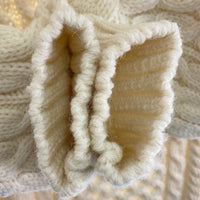 L.L.Bean エルエルビーン アイルランド製 フィッシャーマンセーター くるみボタン アイボリー sizeM 瑞穂店