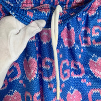 BRAVEST STUDIOS GG Shorts メッシュ ショーツ ハーフ パンツ ブルー ピンク Size L 福生店