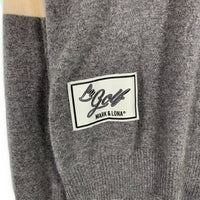 MARK&LONA マークアンドロナ Belleville Cahemere Sweater カシミヤ クルーネックセーター グレー MLM-2D-AB07 ゴルフ Size 48 福生店