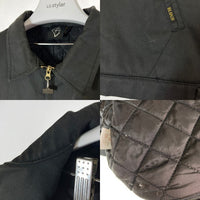 BLUCO ブルコ 同色プリント 裏キルティング ワークジャケット チャコールグレー sizeL 瑞穂店