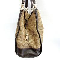 COACH コーチ F36424 シグネチャー キャンバス×レザー トートバッグ ベージュ 瑞穂店