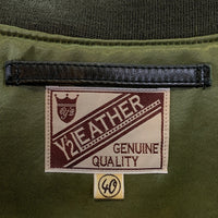 Y’2 LEATHER ワイツーレザー MA-1 ホースハイド フライトジャケット オリーブ Size 40 福生店