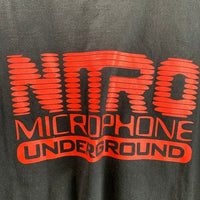 nitraid ナイトレイド NITRO MICROPHONE UNDERGROUND ニトロマイクロフォンアンダーグラウンド DODGE 半袖 Tシャツ ブラック Size XL 福生店