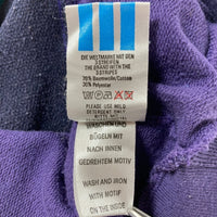 adidas アディダス 万国旗タグ ストライプ切替 スウェットトレーナー パープルxターコイズ size- 瑞穂店