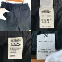 CHALLENGER チャレンジャー 80's WARM UP SHORTS ナイロン ウォームアップ ショーツ ハーフパンツ ブラック Size L 福生店