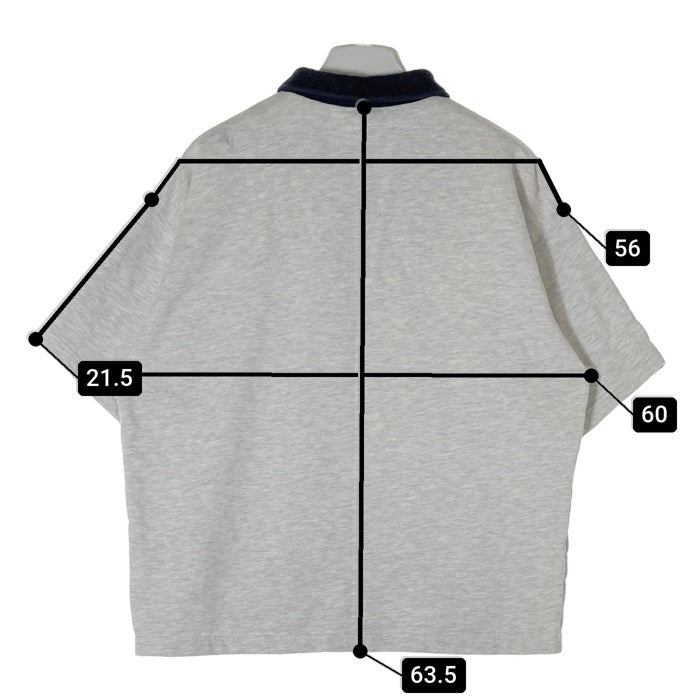 HUF ハフ ハーフジップ 半袖スウェット グレー sizeS 瑞穂店