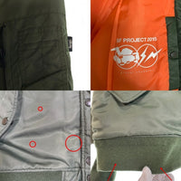 STUSSY ステューシー FRAGMENT DESIGN フラグメント デザイン 35TH 15AW MA-1 SF BOMBER JACKET ボンバージャケット オリーブ Size XL 福生店