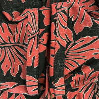 reyn spooner レインスプーナー 90s ビキニタグ リーフ総柄 半袖シャツ ブラック×レッド sizeM 瑞穂店