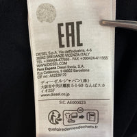 DIESEL ディーゼル T-JUST-LS-K2 ラバープリント 長袖Tシャツ ブラック sizeL 瑞穂店