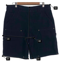 EPTM エピトミ DOUBLE KNEE TWILL SHORTS ダブルニーツイルショートパンツ ブラック 11475 Size L/34 福生店