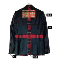 COMME des GARCONS HOMME PLUS コムデギャルソンオムプリュス PB-J013 AD2008 タイムフォーマジック期 パッチワーク タータンチェック切替 テーラードジャケット ブラック sizeM 瑞穂店