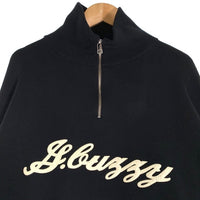 GOOSEBUZZY グースバジー HARF ZIP CLUB SWEATER ハーフジップ クラブ セーター ブラック GB-CS01 Size L 福生店