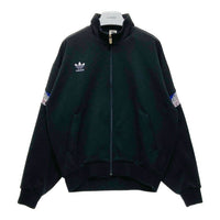 adidas アディダス 90's デサント社製 トラックジャケット ブラック sizeXO※フロントダメージ有 瑞穂店