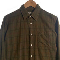 90`s Burberrys` バーバリー チェックシャツ 長袖 グリーン Size L 福生店
