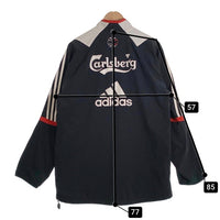 00's adidas アディダス LIVERPOOL FC リバプール ハーフジップ プルオーバージャケット ブラック ポリエステル 07/07 Size JP M 福生店