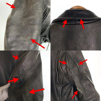 Schott ショット 613 ワンスター レザー ダブルライダースジャケット ブラック Size 38 福生店