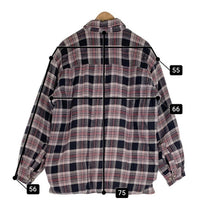 90's~ Stillwater Supply Co ジップアップ フランネルチェックシャツジャケット 中綿 グレー ブラック Size L 福生店