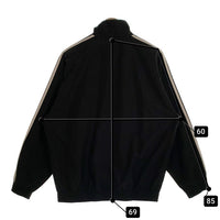 90-00's adidas アディダス スリーストライプ トラックジャケット トレフォイル刺繡 ブラック 万国旗タグ ベトナム製 Size L 福生店