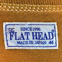 FLAT HEAD フラットヘッド プリントTシャツ キャメル Size 44 福生店