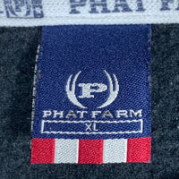 PHAT FARM ファットファーム クルーネックスウェットトレーナー プリント ネイビー Size XL 福生店