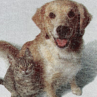 90's Phizer ファイザー Animal Health プリントTシャツ 犬猫 ホワイト Size XL 相当 福生店