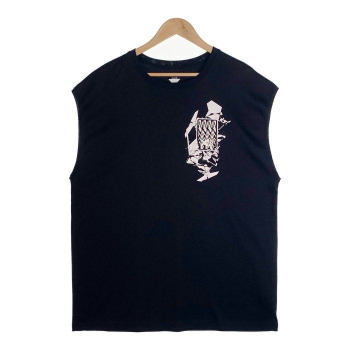 ACRONYM アクロニウム 22SS グラフィックプリント ノースリーブTシャツ ブラック S25-PR Size S 福生店