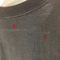 MARTINE ROSE マーティンローズ 20SS 裾袖カットオフ ワンポイント プリント Tシャツ ブラック sizeL 瑞穂店