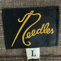 Needles ニードルズ NS230 Pinstripe Work Shirt ピンストライプ ワークシャツ ブラウン sizeL 瑞穂店