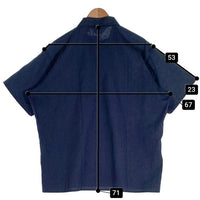 90's BEN DAVIS ベンデイビス ハーフジップ ワークシャツ 三角タグ ネイビー USA製 Size XL 福生店