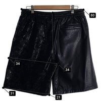 Last Nest ラストネスト Leather Switching Shorts レザースイッチングショーツ ショートパンツ ブラック コットン ポリウレタン Size L 福生店