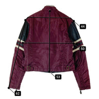 HARLEY DAVIDSON ハーレーダビッドソン 40320 レーシングジャケット ナイロンレザー切替 パープル ブラック sizeM 瑞穂店