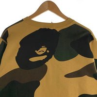 A BATHING APE ア ベイシングエイプ Giant 1St Camo By Bathing Ape Crewneck Sweatshirt スウェットトレーナー イエロー 001SWL301011M Size L 福生店
