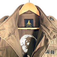 HYSTERIC GLAMOUR ヒステリックグラマー M-65 ミリタリージャケット オリーブ プリント ワッペン 0211AB05 Size M 福生店