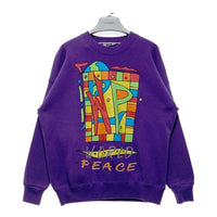 Lee リー USA製 WORLD PEACE スウェットトレーナー パープル size- 瑞穂店
