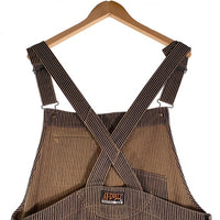 AT-DIRTY アットダーティー ヒッコリーストライプ オーバーオール ブラウン CKS1015 Size L 福生店