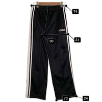 SAINT MICHAEL セントマイケル 24AW TRACK PANTS トラック パンツ ブラック ホワイト SM-YS1-0000-074 Size S 福生店