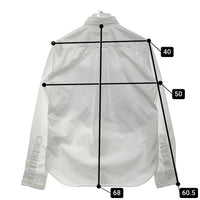 COMME des GARCONS HOMME コムデギャルソンオム パッチワークデザイン 長袖シャツ ホワイト HQ-B012 Size XS 瑞穂店