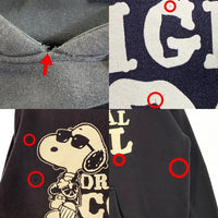 90's JOE COOL スヌーピープリント プルオーバースウェットパーカー ブラック Size 2XL 福生店