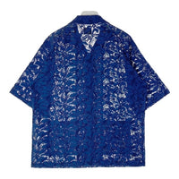 Needles ニードルズ Cabana Shirt カバナシャツ C Pe R Lace Cloth FLOWER フラワーレース 半袖 ブルー MR252 Size M 瑞穂店