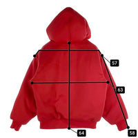 SUPREME シュプリーム 24AW THE NORTH FACE ノースフェイス Down Filled Zip Up Hooded Sweatshirt ダウンフィルド ジップアップ スウェットパーカー レッド NY52400I Size S 福生店