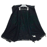 FIRST DOWN ファーストダウン 別注 フリースジャケット ペイズリー柄 ブラック 203-1511 Size L 瑞穂店