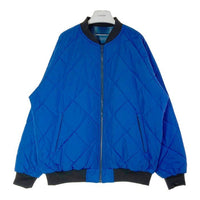X-LARGE エクストララージ 101214021009 21AW REVERSIBLE QUILTED BOMBER JACKET リバーシブル キルティング ボンバージャケット ブルー sizeXL 瑞穂店