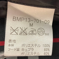 BURBERRY BLACK LABEL バーバリーブラックレーベル BMP13-701-09 裏地ノバチェック フード付きジャケット ブラック sizeM 瑞穂店