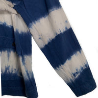 SCOTCH&SODA スコッチアンドソーダ コットン リネン タイダイ ジャケット ブルー ホワイト 172888-23-PFMM-A31 Size XL 福生店