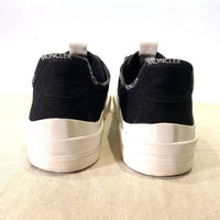 MONCLER モンクレール GLISSIERE LOW TOP SNEAKERS キャンバス ローカットスニーカー ブラック レディース Size 39 (約24cm) 福生店